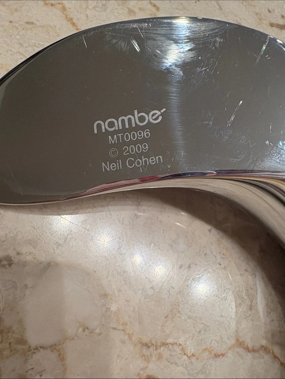 Nambe Polished Silver Curved 8X10 Picture Frame